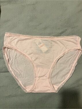 Fine Lines Powder Pink Bikini Bottoms - XL